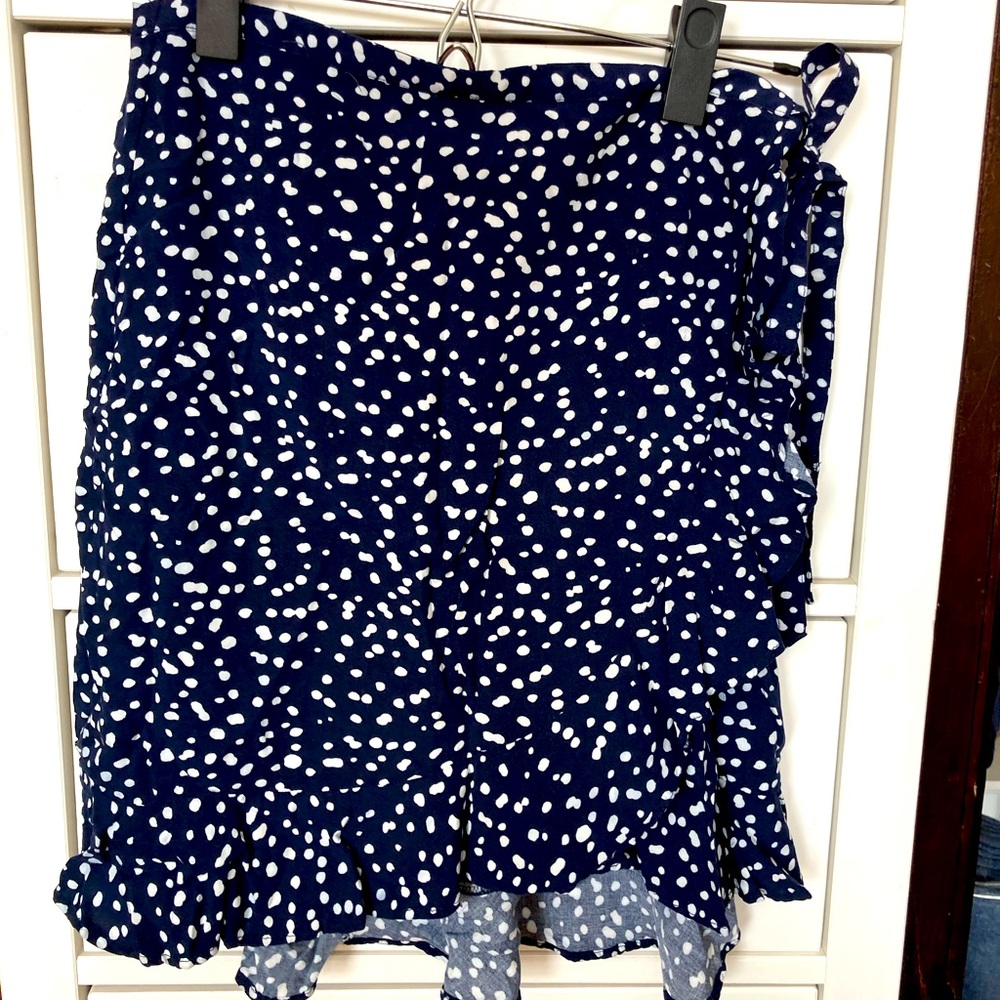 JCrew | JCrew Mercantile | Navy Wrap Skirt